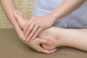 Как разрабатывать ногу после перелома лодыжки после снятия гипса, массаж